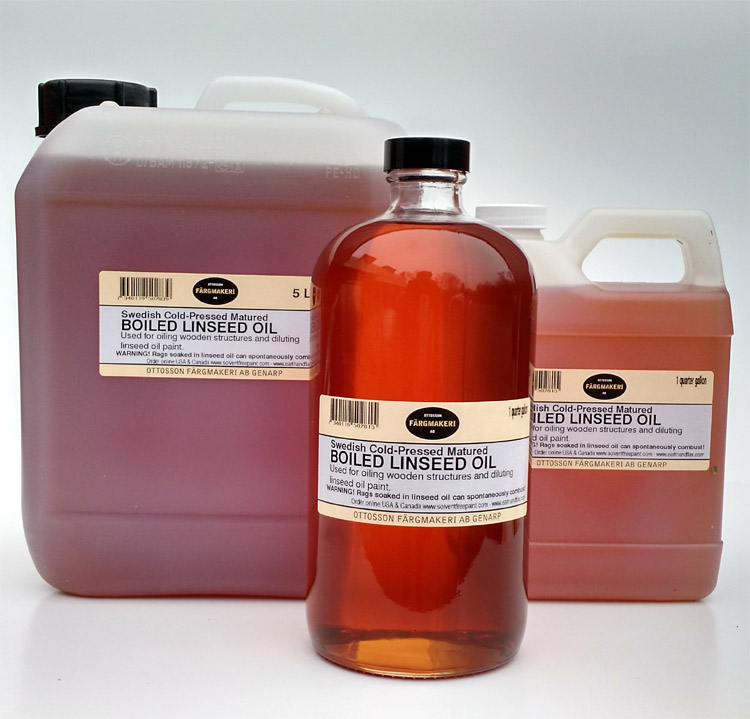 Purified Linseed Oil: Boiled & Raw Organic Linseed Oil